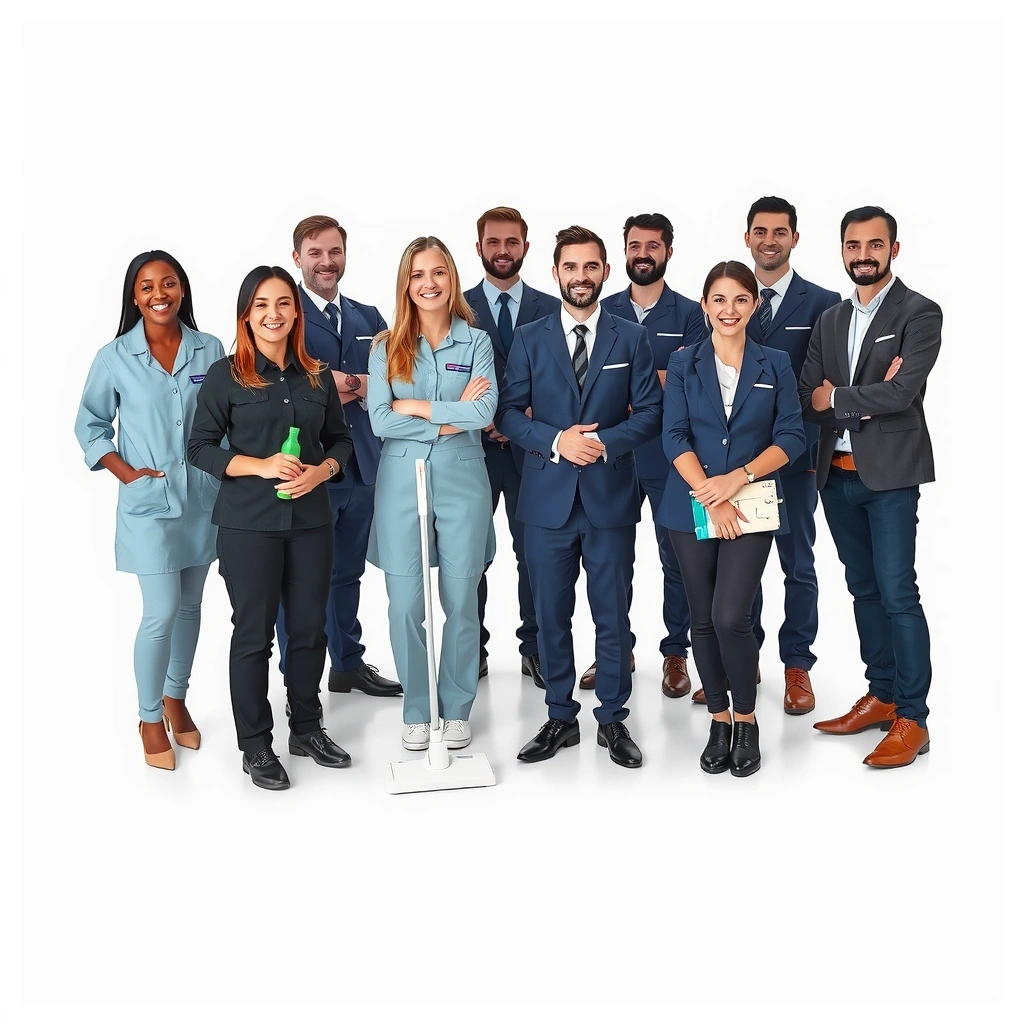 DustDashz cleaning team